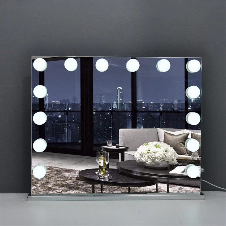 round dressing table mirror with lights